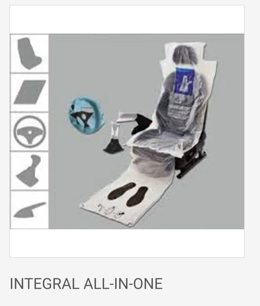 Picture of integral all-in-one disposable seatcover